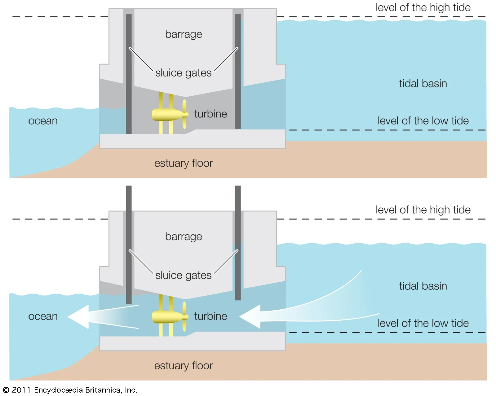 Tidal energy production